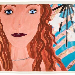 Vibrant Abstract Portrait Painting